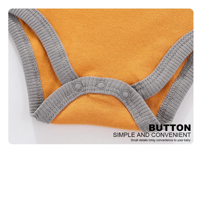 Kiddiezoom Fashion Cartoon 4-piece Summer 100% Cotton Boys and Girls jumpsuit Newborn jumpsuit set