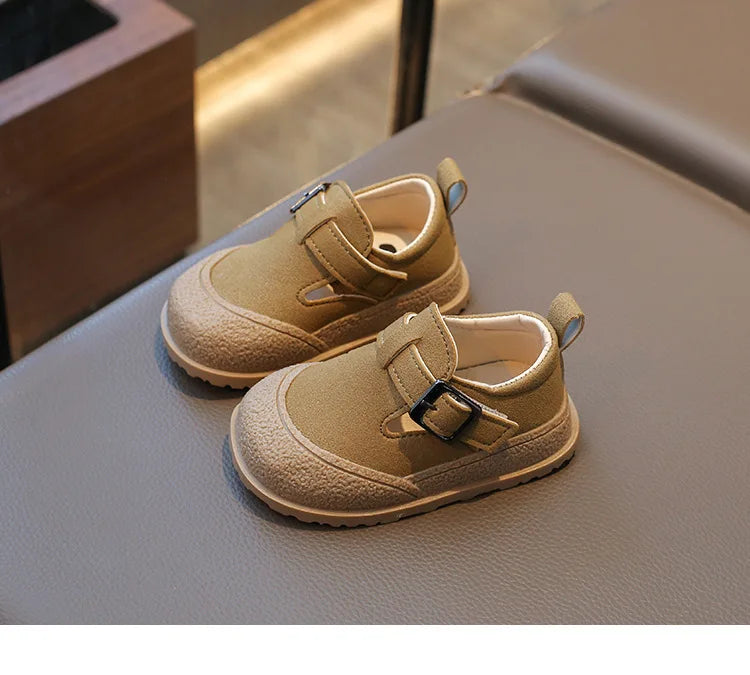 Boys' Boken Shoes Soft Soled Children's Shoes 2025 New Arrivals 0-1 years old Children's Sports Shoes Fashion Retro Bean Shoes