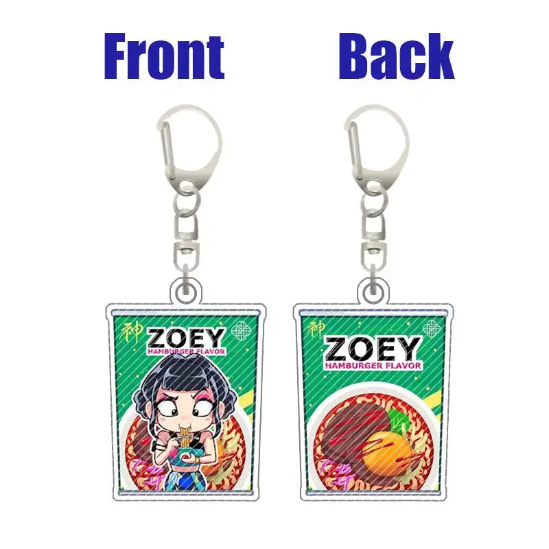 Kpop Huntr-X Acrylic Double-Sided Printing Keychain Demon Hunters Mira Rumi Zoe Acrylic Keychain Backpack Pendant Fans Gift