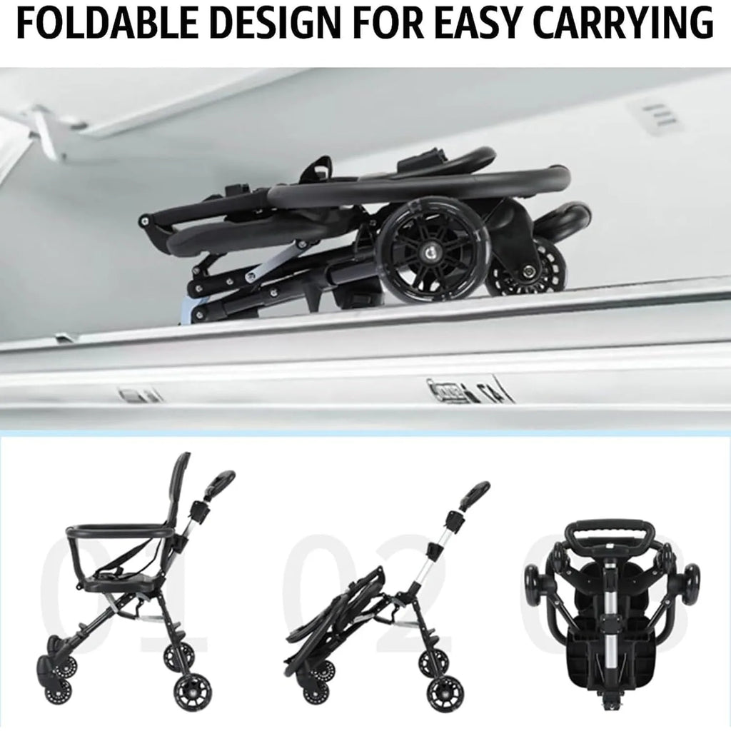 Convenience Stroller Lightweight Baby Travel Stroller Compact Stroller One-Handed Folding Canopy for Toddlers Travel Airplane