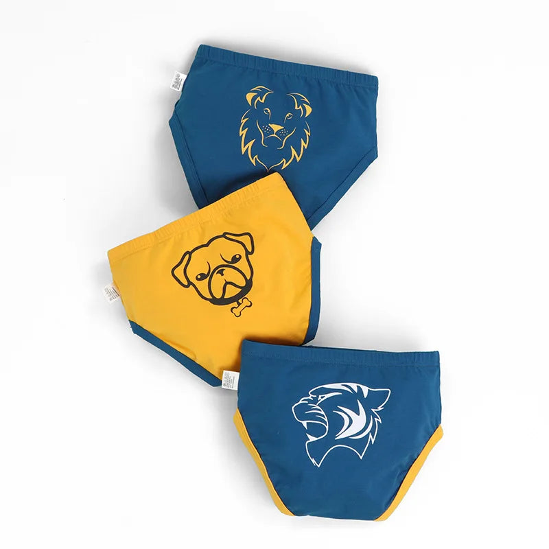 Boys' Briefs Summer Thin Cotton Cartoon Printed Dinosaur Baby Underwear Children's Underwear