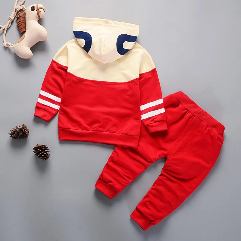 New Autumn Newborns Clothes For Girls Baby Outfits Children Boys Hooded Jacket Pants 2Pcs/Sets Infant Sportswear Kids Tracksuits