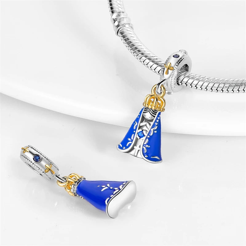 Hot Sale Charms Beads 925 Sterling Silver Pink Perfume Bottle Letter Luminous Firefly Tarot Card Beads Fit DIY Bracelets Jewelry