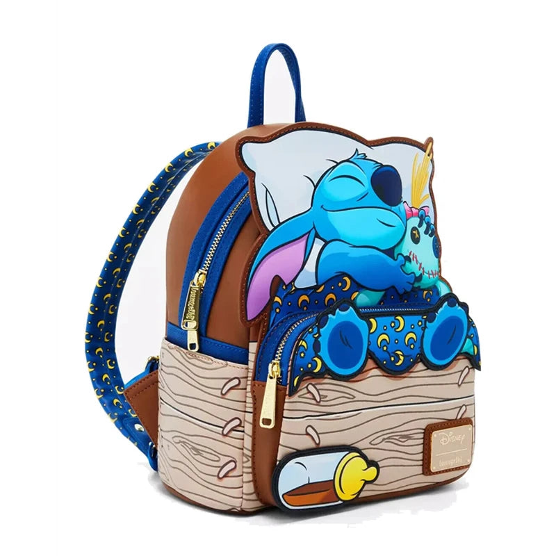 Loungefly Disney Stitch Sleeping Bed Mini Backpack Wallet