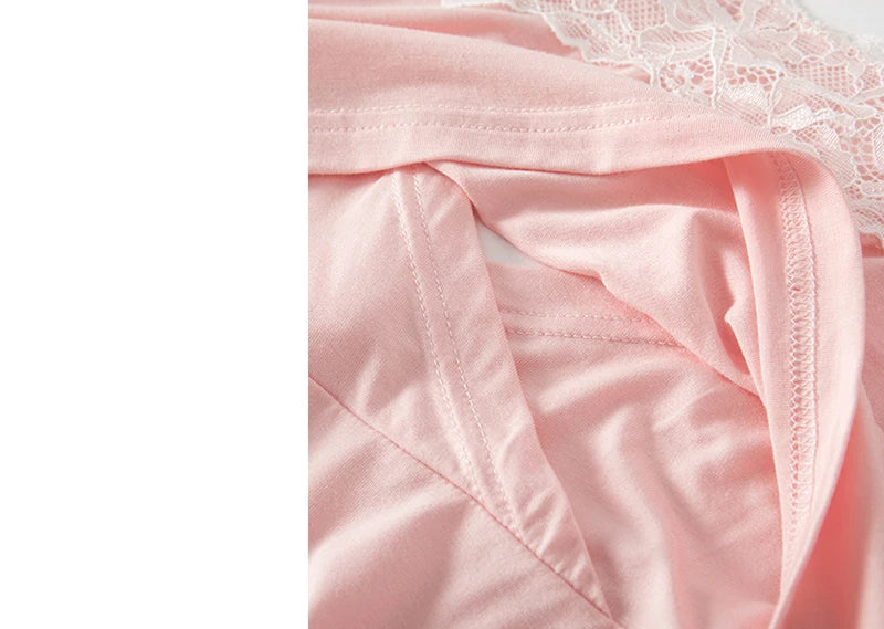 Maternity Robe For Hospital Nightgown Pregnant Women Nursing Nightwear Pajama Lace Sleepwear Ropa Mujer Embarazada Premama Suits