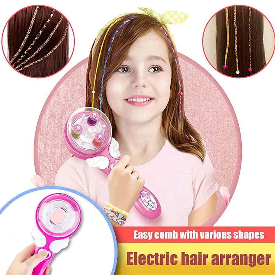 Automatic Hair Braid Kits Tool Girls Hair Twist Machine Electric Beauty DIY Play Toys Kid Headwear Hair Accessories Gift
