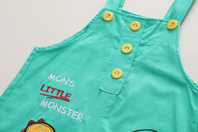 New Summer Baby Boys Clothes Children Fashion T-Shirt Overalls 2Pcs/Sets Toddler Outfits Infant Casual Costume Kids Tracksuits
