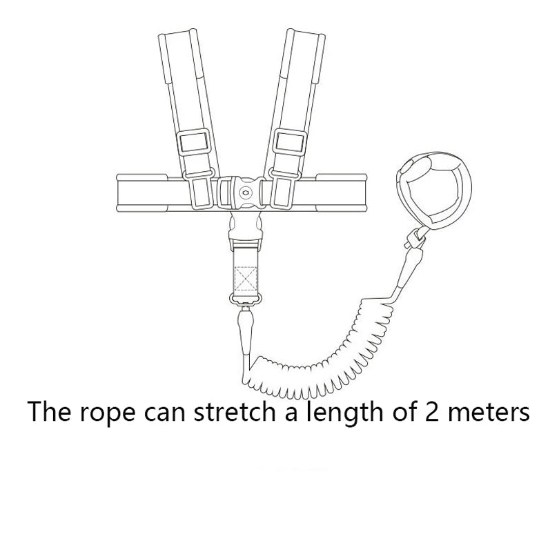 2 in 1 Baby Harness Belt Leashes+Anti Lost Wrist Link,Child Anti Lost Leash Baby Cute Harness Belt Strap Hold Kids Wrist Link