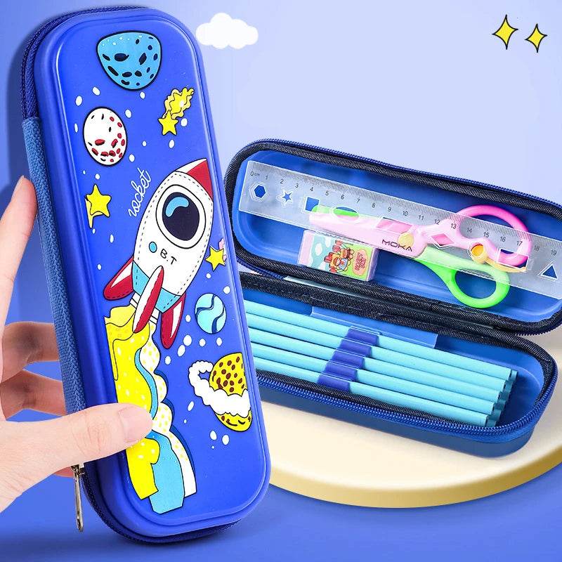 Kawaii Cute Kid Boy Girl Multi Color Selection Pencil Box School Student Stationery Box Child Pencil Storage Capacity Case Gift