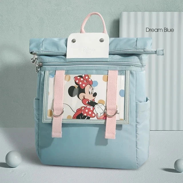 Disney Mickey New Diaper Bag Backpack Cartoon DIY Baby Diaper Bag Backpack High Quality High Capacity Baby Bag Multi Functional