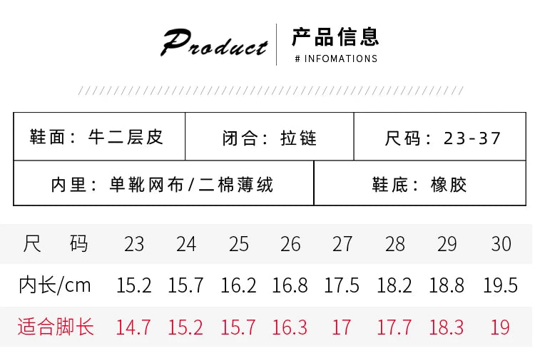 Girls' short boots, genuine leather, children's cotton boots, soft soled leather boots, children's shoes, 2025 autumn and winter