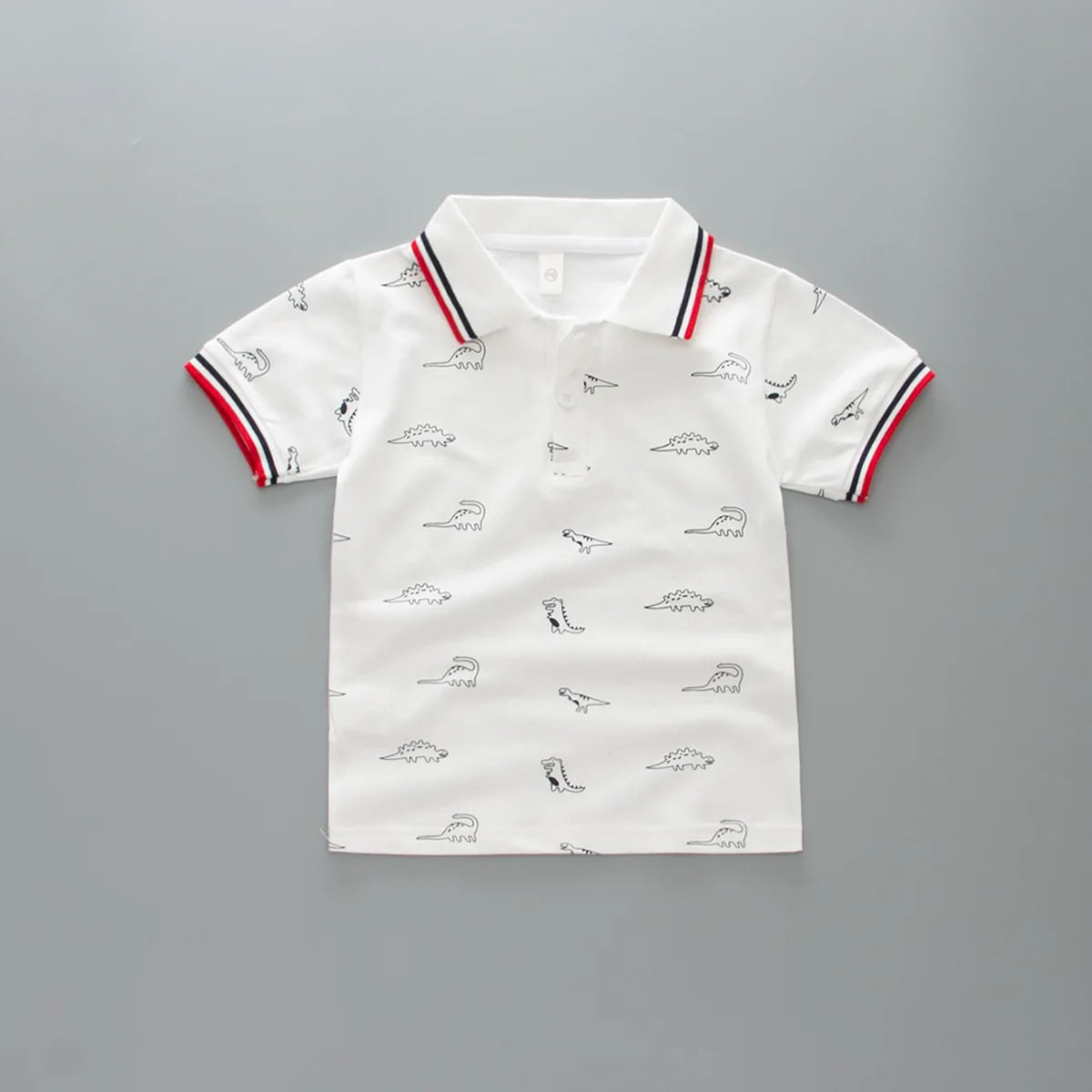 Summer Kids Polo Shirt Boys Short Sleeve Lapel Polos Clothes for Girls Cotton Print Breathable Kids Polo Shirt Children Tops