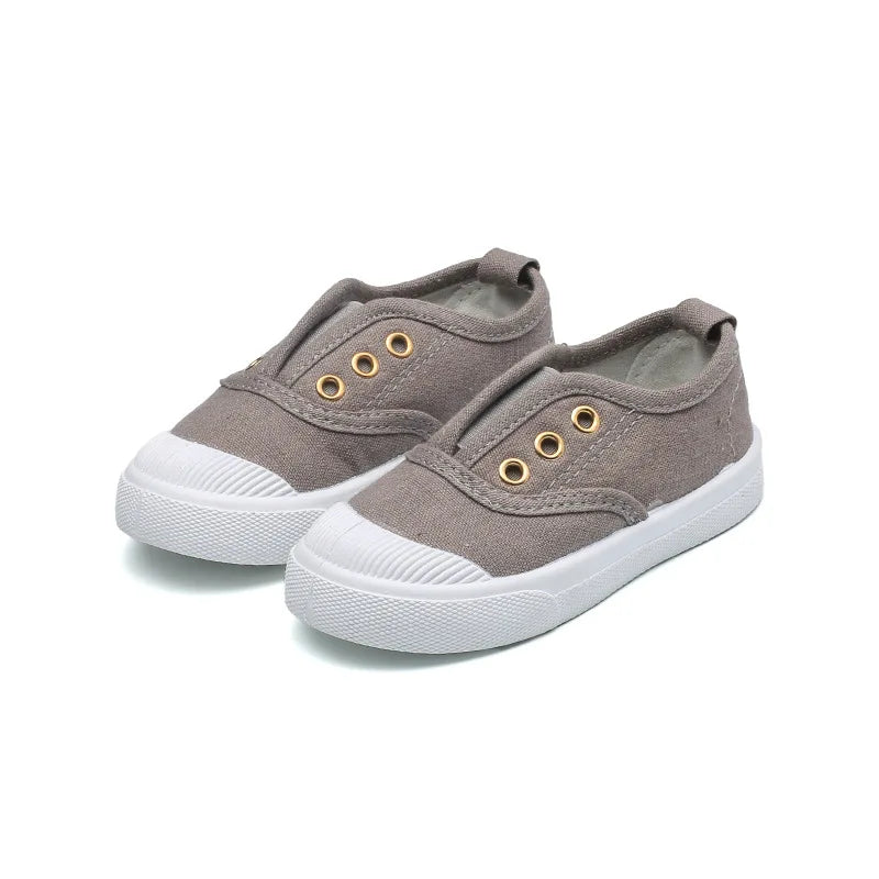 Candy Color Kids Shoes For Girl Children Canvas Shoes White Sneakers Comfortable Boys Flat School Shoes