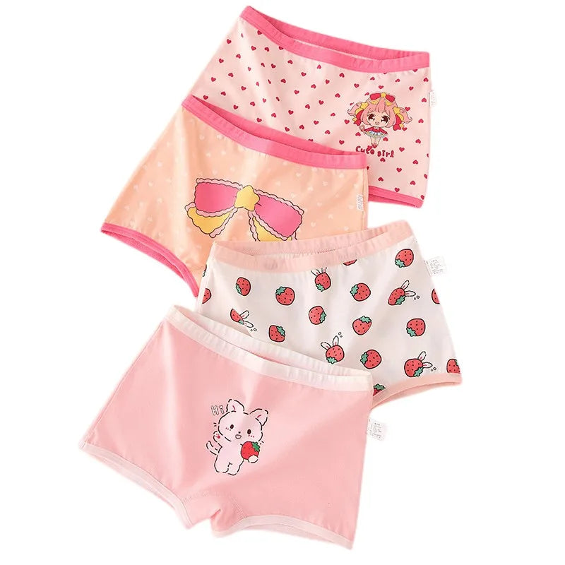 Girl A Cotton Briefs Boxers Breathable Underpants Girl Quality Panties Size 90-165 Healthy Briefs Kids Comfortable Soft Boxers