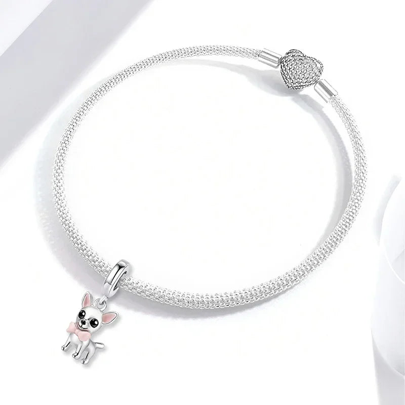 925 Sterling Silver Mushroom Cat Owl Puppy Cat Claw Charms Beads Fit Diy Bracelet Bangle Making Gift Of High Quality Jewelry