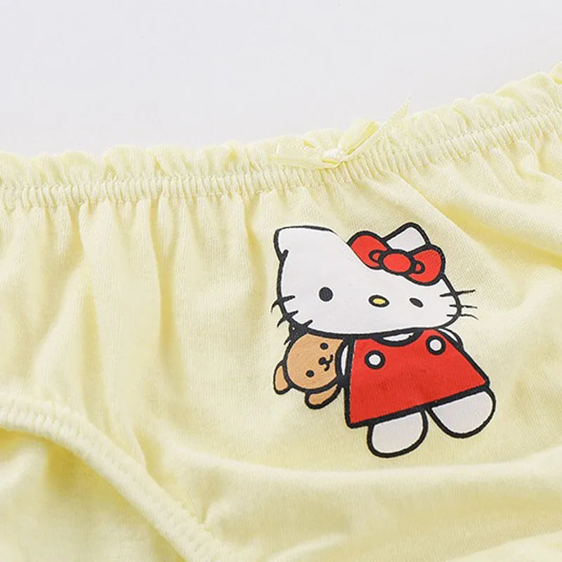 5 Pack/Box Children Panties For Girls Soft Cotton Girls Briefs Breathable Kids Underwear Knickers Cute HelloKitty Cartoon Panty