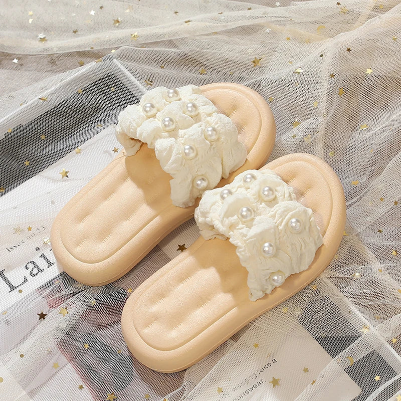 Summer Children's Slippers Girls Princess Non-slip Soft Sole Slippers Toddler Girl Shoes Bow Tie Slippers Flip Flops Outdoor