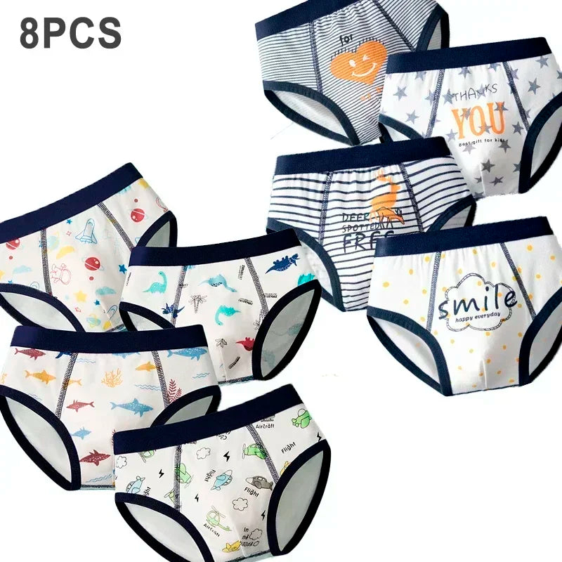 Multipack Cotton Boy Briefs Panties Excavator Pattern Kids Underpants Breathable Cartoon Design Child Hot Shorts Boys Underwear