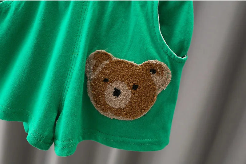 New Summer Baby Girls Clothes Suit Children Boys Cartoon T-Shirt Shorts 2Pcs/Sets Toddler Casual Costume Infant Kids Tracksuits