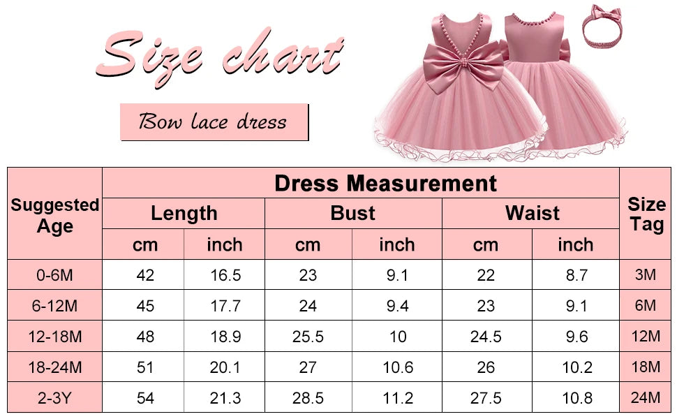 Infant Baby Tulle Backless Pageant Wedding Party Flower Girls Big Bow Dress With Headwear For Toddler Baptism Birthday Prom Gown