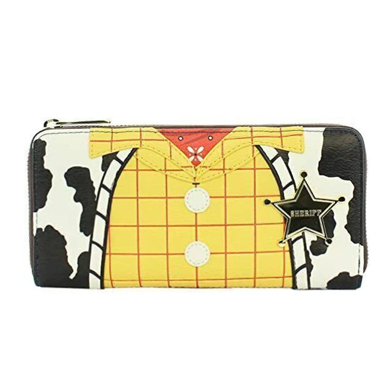 17 Styles Loungefly Series Purse Stitch Woody Eeyore Mickey Cinderella Leather Wallet Handbag