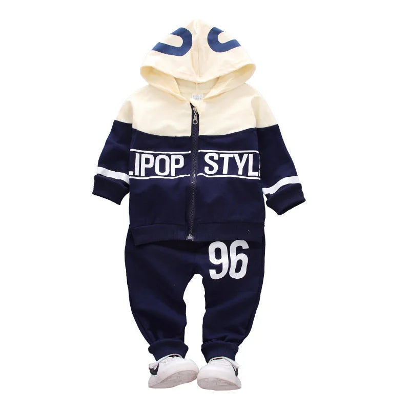 New Autumn Newborns Clothes For Girls Baby Outfits Children Boys Hooded Jacket Pants 2Pcs/Sets Infant Sportswear Kids Tracksuits