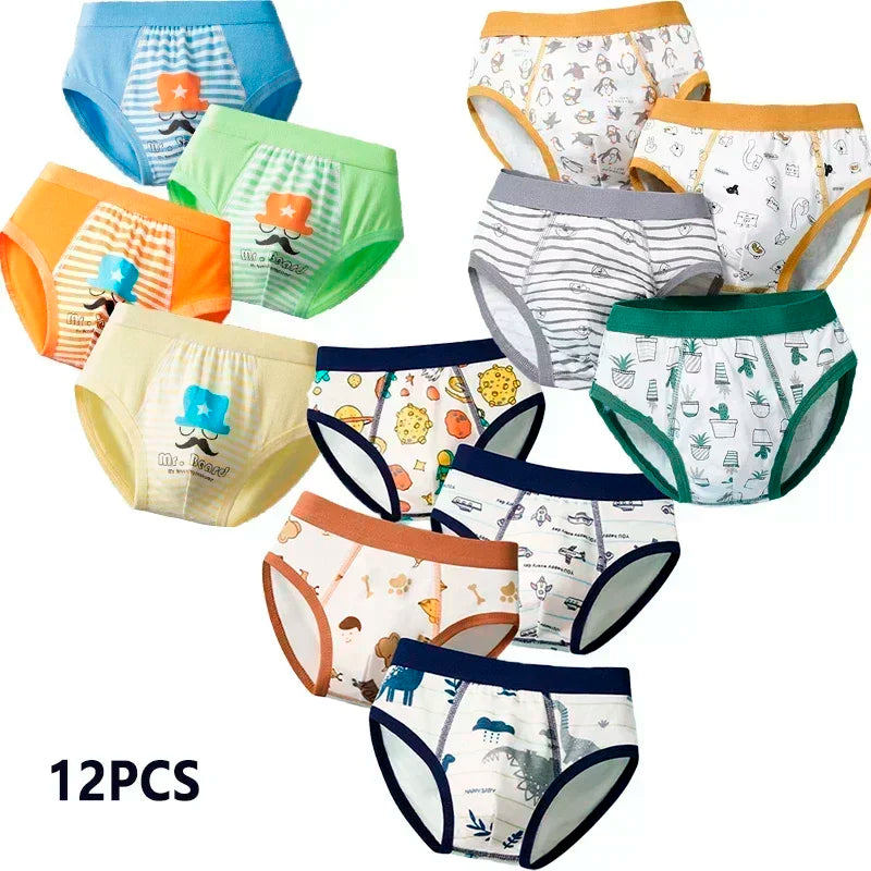 Multipack Cotton Boy Briefs Panties Excavator Pattern Kids Underpants Breathable Cartoon Design Child Hot Shorts Boys Underwear