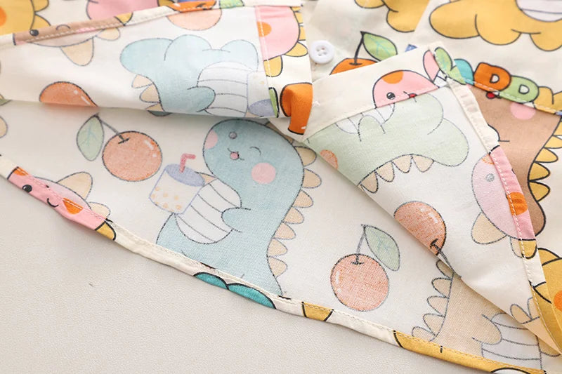 New Summer Baby Clothes Suit Children Boys Casual Cartoon Shirt Shorts 2Pcs/Sets Infant Outfits Toddler Costume Kids Tracksuits