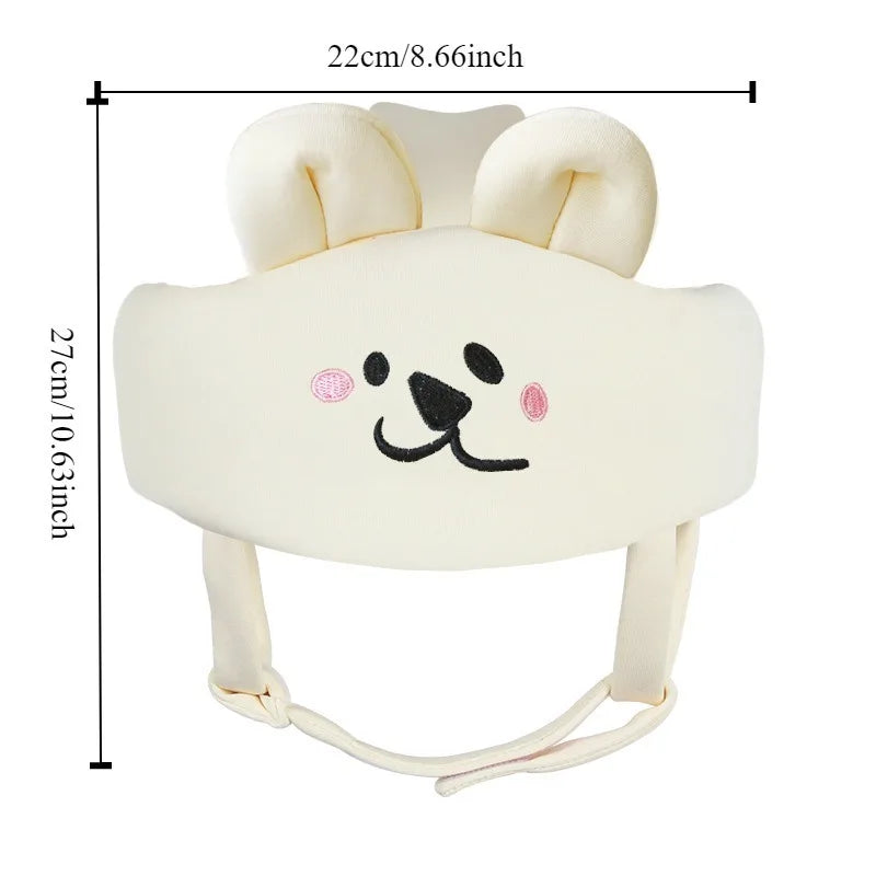Baby Infant Toddler Helmet Safety Headguard Head Protective Cushion Funny Bunny Animal Safety Helmet Hat for Crawling Walking