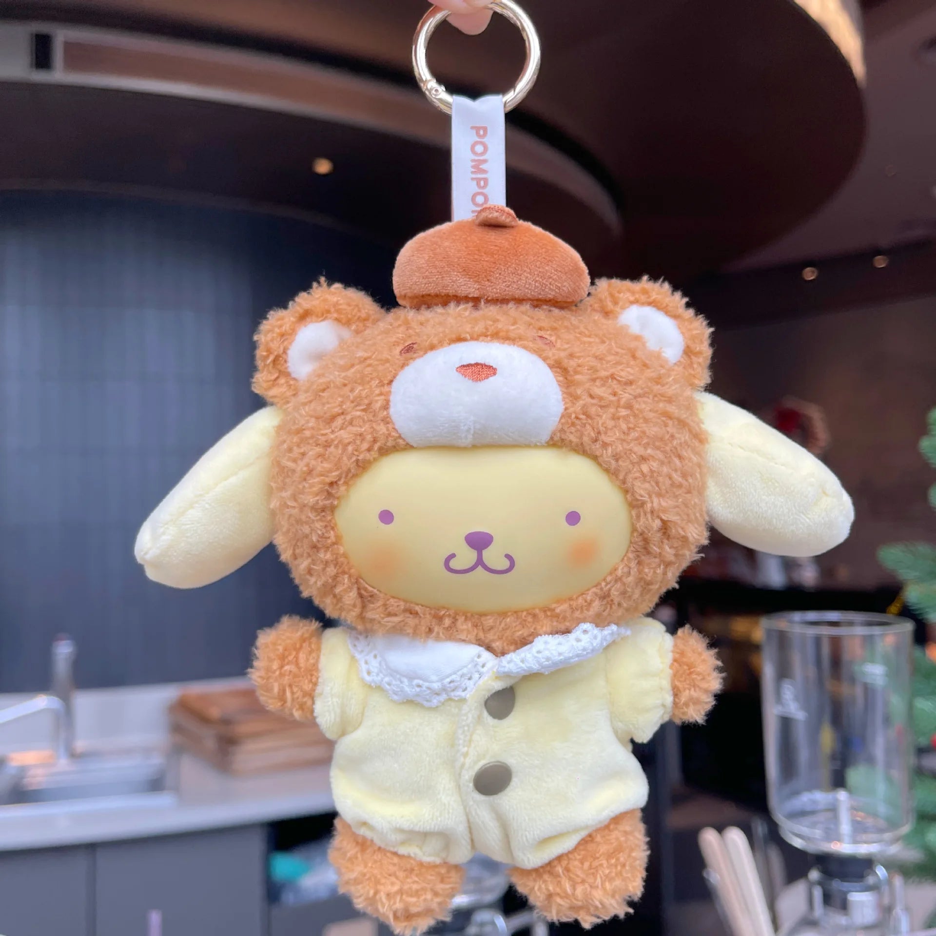 High quality 1:1 Sanrio Characters Latte Baby Series Kuromi KittyCat Velvet Doll Blind Box Pendant Accessories Birthday Gift