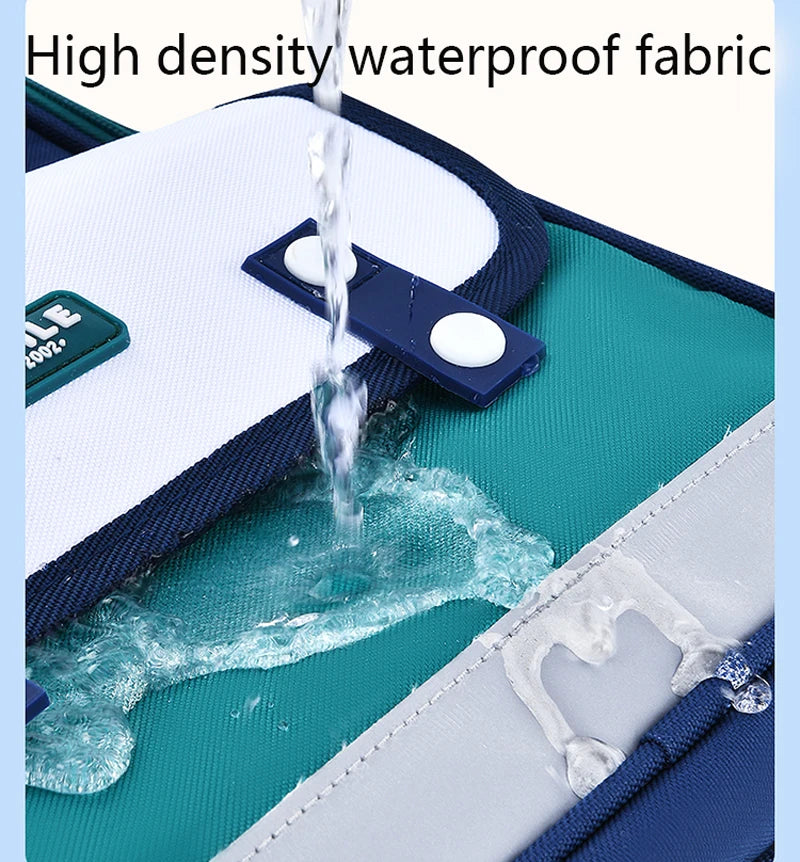 Neuer Kinderrucksack, modisches Design, farblich abgesetzt, leicht, hochwertig, Schulrucksack für Jungen und Mädchen, grün