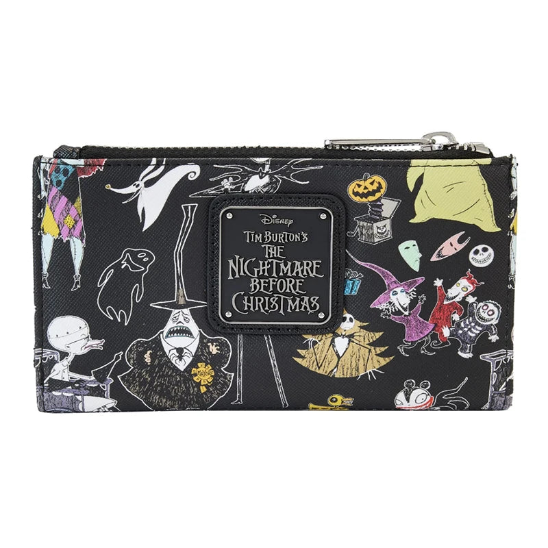 Loungefly Disney Nightmare Before Christmas Character Print Bi-Fold Wallet