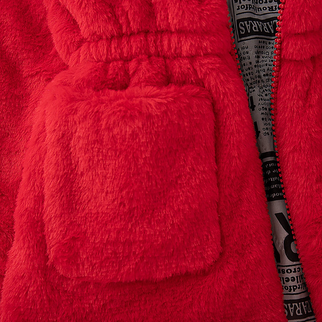 Winter New Thick And Warm Baby Girl Coat, Simple Solid Color Children'S Clothing Suitable For Babies With A Height Of 90-140cm