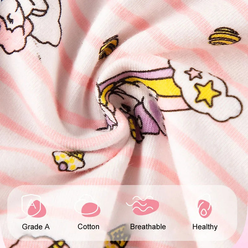 5 Pack/Box Children Panties For Girls Soft Cotton Girls Briefs Breathable Kids Underwear Knickers Cute HelloKitty Cartoon Panty