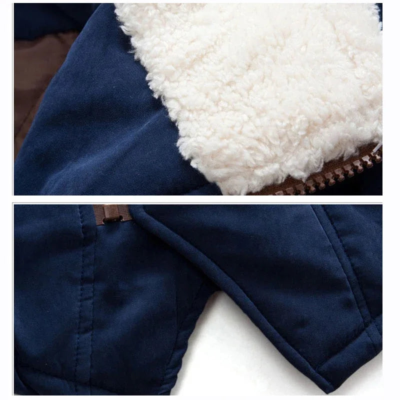 Boys thickened cotton-padded clothes winter children's warm jacket new children's fashion cotton clothes winter