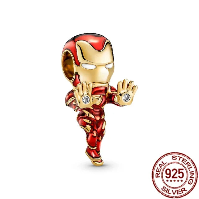 100% 925 sterling silver Marvel series Disney Charm Beads suitable for original DlY bracelets, women's jewelry gifts