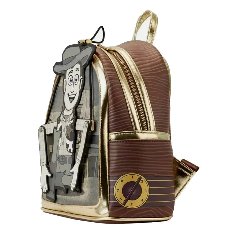 Loungefly Pixar Toy Story 1-4 Series Rex Buzz Lightyear Woody Lotso Cosplay Mini Backpack Purse