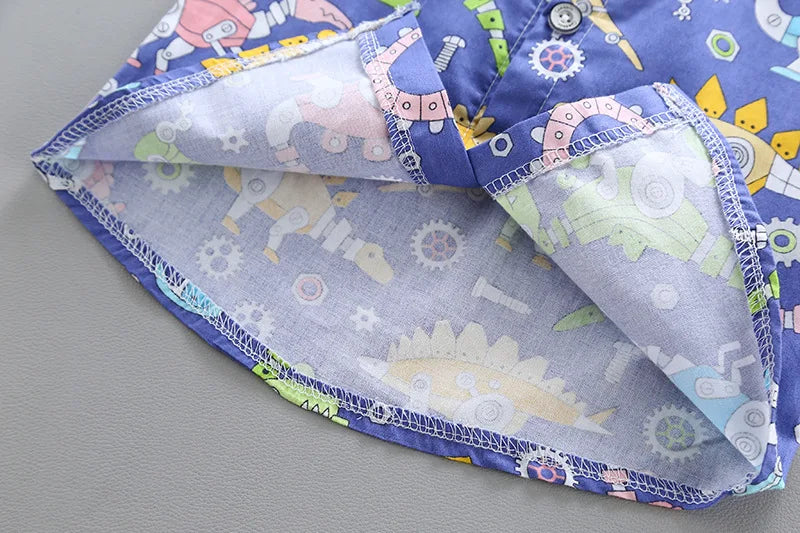 New Summer Baby Clothes Suit Children Boys Fashion Cartoon Shirt Shorts 2Pcs/Sets Infant Outfits Toddler Costume Kids Tracksuits