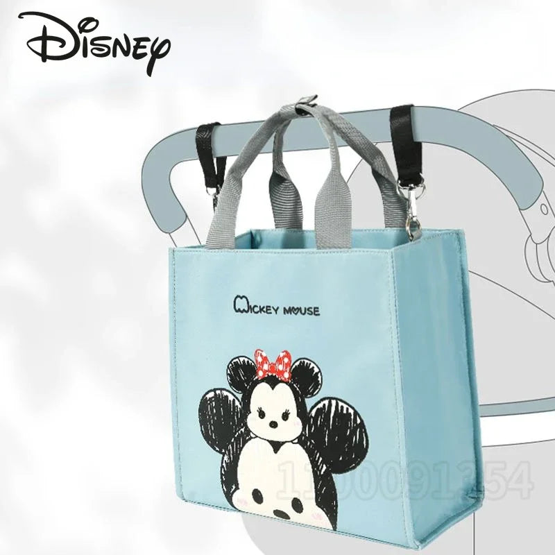 Disney New Diaper Bag Handbag Luxury Brand Fashion Baby Diaper Bag Large Capacity Cartoon Baby Stroller Bag Multifunctional