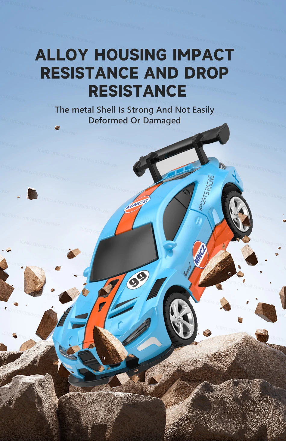 JCMO Racing Car Mini Scale 1:64 Three Speed Adjustment High Speed Mobile Phone Controllable Toy Remote Control Racer For Kids