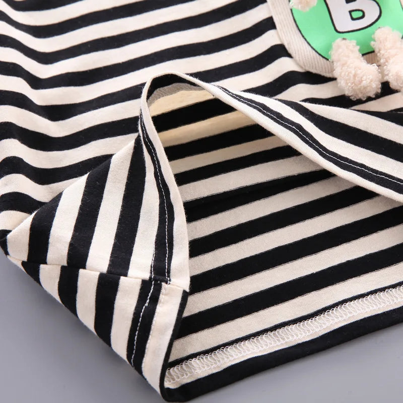 New Summer Baby Boys Clothes Suit Children Fashion Striped T-Shirt Shorts 2Pcs/Set Toddler Casual Costume Infant Kids Tracksuits