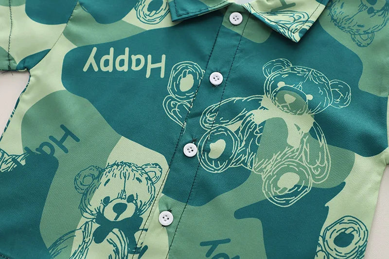 New Summer Baby Clothes Suit Children Boys Casual Shirt Shorts 2Pcs/Sets Toddler Sports Costume Infant Outfits Kids Tracksuits