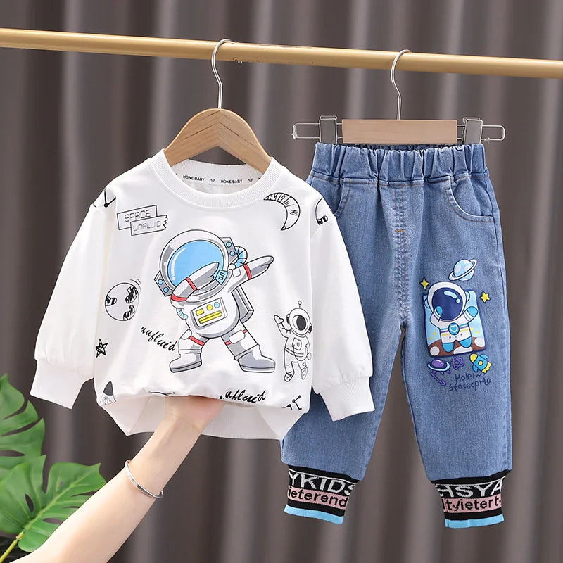 New Spring Autumn Baby Girls Clothes Suit Boys Outfits Children T-Shirt Pants 2Pcs/Sets Toddler Casual Clothing Kids Tracksuits