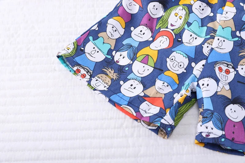 New Summer Baby Clothes Suit Children Boys Shirt Shorts 2Pcs/Sets Toddler Clothing Infant Casual Cartoon Costume Kids Tracksuits