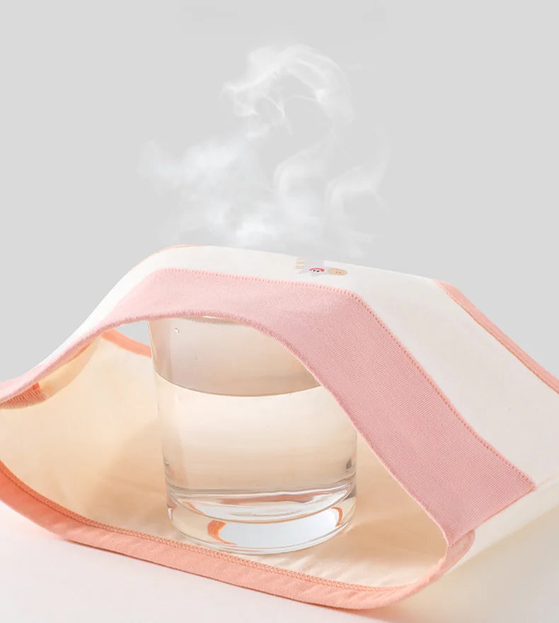 4PCS Girls High Waisted Panties Kids Cotton Antibacterial Knickers Cute Print Soft Comfort Underwears 3+y Young Children Clothes