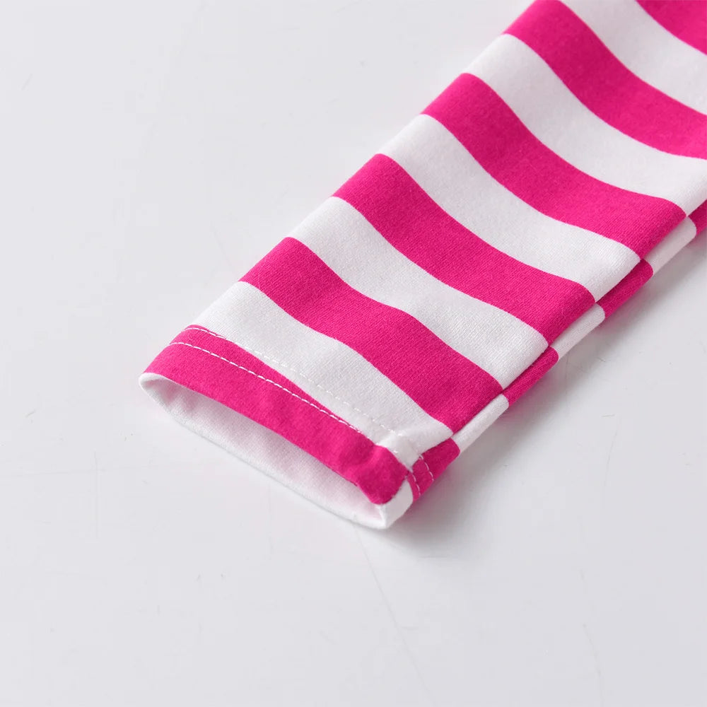 VIKITA Girls Hooded Dress Kids Pink Thick 100% Cotton Street Style Dresses Kids Pink Long Sleeve Autumn Spring Staight Frocks