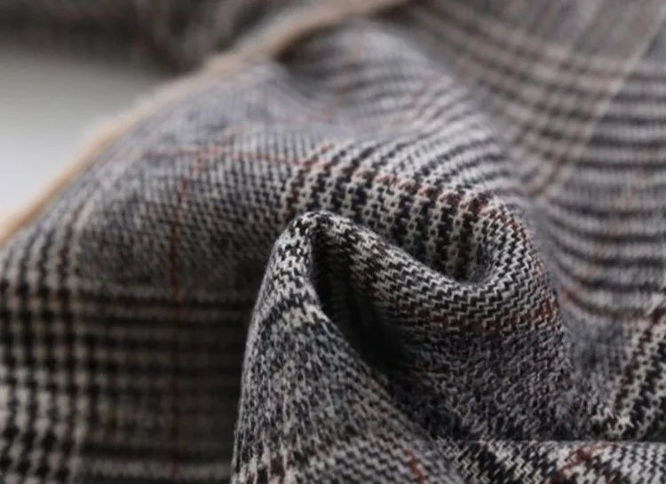 New Arrival 2025 Winter Kids Unisex Woolen Coat Faux Fur Lined Stylish Quilted Design Warmth Fashion for Children