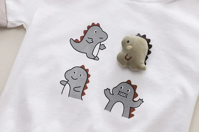 New Summer Baby Girl Clothes Suit Children Boys Cartoon T-Shirt Shorts 2Pcs/Sets Toddler Casual Cotton Costume Kids Tracksuits