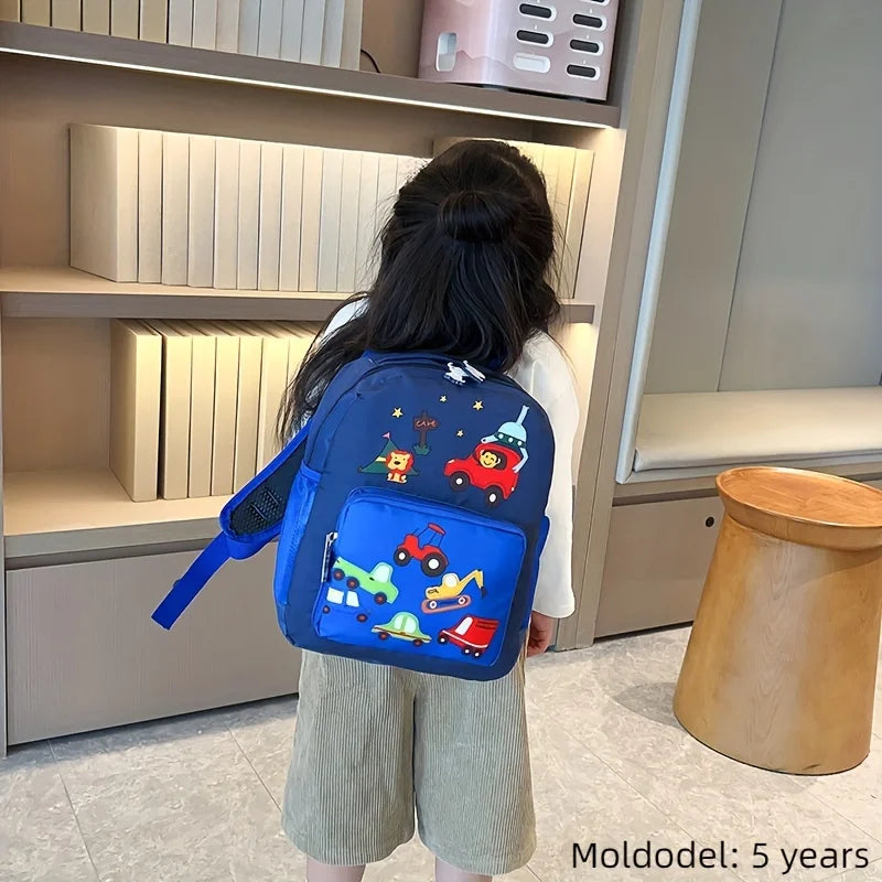 Lightweight Kids Backpack School Bag Children Cute Cartoon Animal Car Travel Rucksack Backpack For Kindergarten Boys Girls