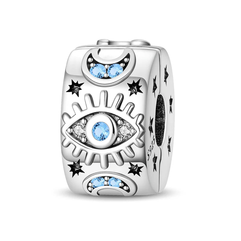 Hot Sale Charms Beads 925 Sterling Silver Pink Perfume Bottle Letter Luminous Firefly Tarot Card Beads Fit DIY Bracelets Jewelry